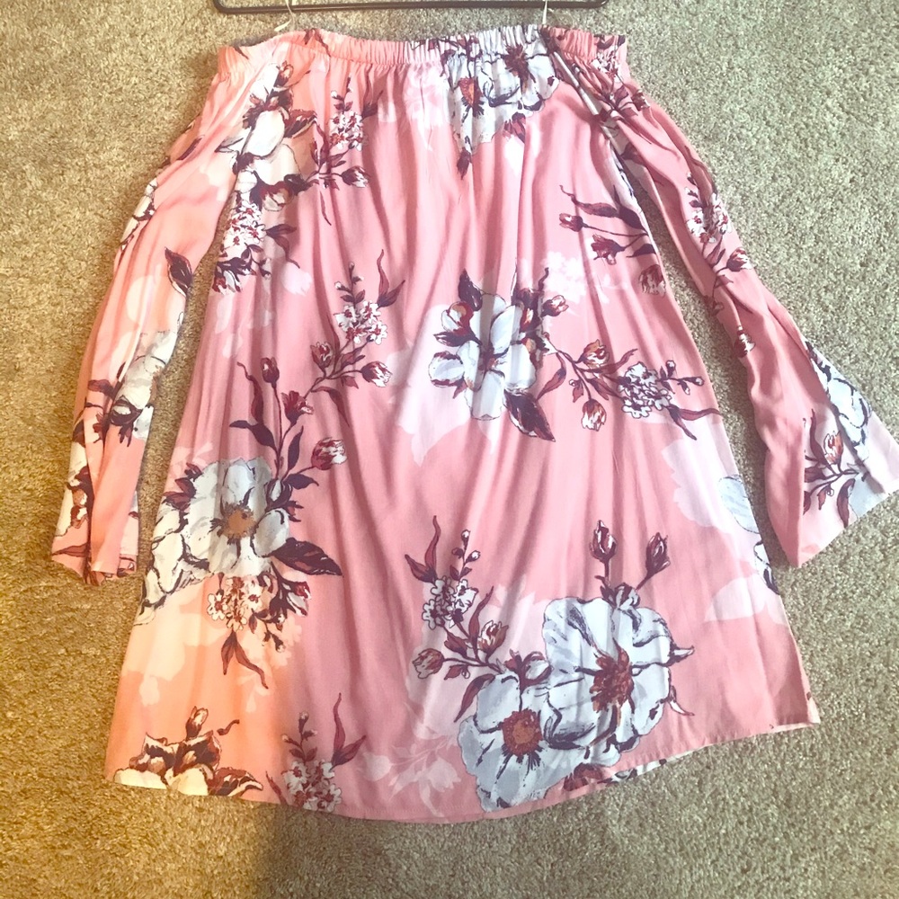 Floral off the shoulder dress